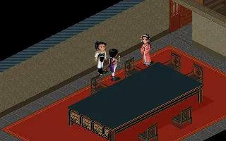膳廳裡雲姨與兩人道別，一句「去吧～妳們去玩吧」放兩人出府逛街
